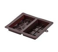 Zenker Double Moule Tablette Chocolat Dubaï en Silicone | Chocolat de Dubaï maison, Silicone souple, 22,5 x 19 cm, 2 cavités profondes, Lave-vaisselle