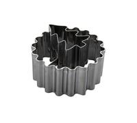 Zenker Emporte-pièce Linzer avec sapin de Noël - Emporte-pièce en acier inoxydable pour biscuits de Noël parfaits - Emporte-pièce 2 en 1 pour biscuits de terrasse et biscuits Linzer - Idéal pour la