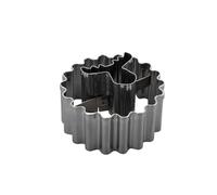 Zenker Emporte-pièce Linzer avec tête d'élan - Emporte-pièce 2 en 1 en acier inoxydable pour biscuits en forme de tête d'élan - Idéal pour les biscuits de Noël et pour la pâtisserie de Noël - Passe au