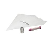 Zenker Kit Décoration Gâteau Football avec Poche et Stylo