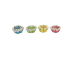 Zenker Lot de 100 mini barquettes alimentaires en papier 2,5 cm | Apéritifs soignés en un geste, Papier coloré jetable, Format rond 2,5 cm, Lot de 100 pièces