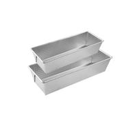 Lot de 2 moules à cakes 25,5 x 11,2 cm et 30 x 11,5 cm Zenker Silver