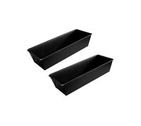 Zenker Lot de 2 moules à cake rectangulaires 25 cm | 2 moules pour enchaîner les fournées, Format 25 cm pour cakes et pain de mie, 25 x 11,5 x 7 cm, Cuisson jusqu à 230°C, Acier