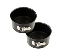 Zenker Lot de 2 Moules à Panettone - Rond, Charnière, Pour Gâteau, 18 cm, Acier Inoxydable, Noir, 18 x 18 x 10 cm