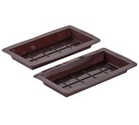 Zenker Moule à chocolat Dubaï - Lot de 2 - Silicone Gris Brun