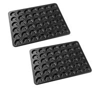 Zenker Lot de 2 plaques à pâtisserie 42 x 32 cm en acier noir