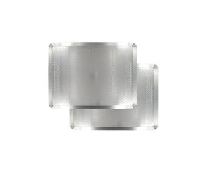 Zenker Lot de 2 plaques à pâtisserie perforées 40 x 30 cm | Cuisson homogène, Lot de 2 plaques, Inox résistant 280°C, Format 40 x 30 cm, Pour biscuits et pizzas, Acier, Compatible four