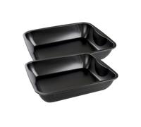 Ensemble de 2 Plats à four XXL rectangle 40 x 34 cm Zenker Spécial Cooking Noir