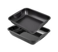 Zenker Lot de 2 plats à four XXL rectangulaires 40 x 34 cm | Cuisson familiale, Grand format 40 x 34 x 8 cm, Acier émaillé, Passe au four 400°C, Nettoyage en lave vaisselle
