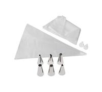 Zenker Lot de 20 poches à douille avec 9 douilles inox et plastique 32 cm | Décorations nettes, 20 poches et 9 douilles, 32 cm pour mieux remplir, HDPE résistant, Pâtisserie, Glaçage et choux