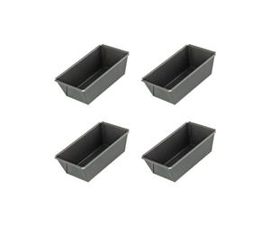 Zenker Lot de 4 moules à cake rectangulaires 15 cm | Mini portions sans gaspillage, Acier avec revêtement ILAG Special, Format 15 x 8 5 x 5,5 cm, Pour cake brioche ou pain de mie