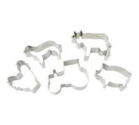 Zenker - Lot de 5 emporte-pièces Ferme - Inox Gris Gris
