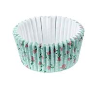 Zenker Lot de 50 Caissettes à Muffins Papier Motif Étoiles Noires | Service net sans gras, Lot de 50 pour muffins et cupcakes, Papier décoré bleu, Format 5 3 x 5 x 3 cm, Cuisson jusqu à 220°C