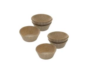 Zenker Lot de 80 caissettes à muffins en papier brun 7 x 5 x 3 cm | Lot de 80, Pratique pour mini muffins et cupcakes, Papier brun, Format 7 x 5 x 3 cm, Four 230°C, Moule à gâteaux
