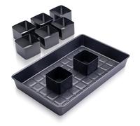 Zenker Lot de 9 moules en forme de chiffres et de lettres pour pâtisseries créatives, revêtement sans PFAS, résistance à la chaleur +230 °C