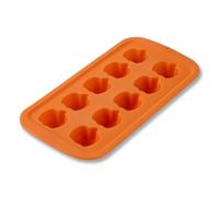 Zenker Mini moule à chocolat/glaçons en forme de citrouille - 10 moules d'Halloween en silicone orange - Passe au lave-vaisselle - Idéal pour les friandises créatives