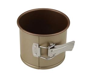 Zenker Moule à panettone à charnière doré 12 cm | Démoulage net sur pâtes hautes, Acier avec revêtement ILAG Ultimate, Format rond 12 x 10 cm, Four 230°C, Antiadhesif