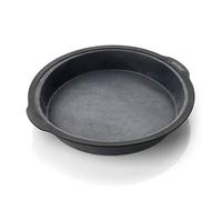 Zenker Moule rond Ø 30 cm, moule en silicone renforcé en fibre de verre avec bord fixe en nylon, forme ronde avec d'excellentes propriétés anti-adhésives, idéal pour la maison (couleur : noir)