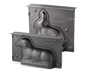 Zenker oster lot de 2 moules à gâteaux avec revêtement iLAG de lapin agneau 230° c fabriqué en allemagne