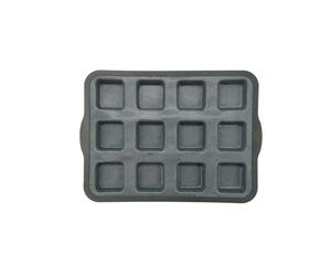 Zenker Plaque 12 tartelettes carrées silicone fibre de verre 36 x 26 cm