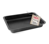 Zenker Plat à four XXL Grand rectangle Anti-adhésif Acier Noir 40 x 29 x 6 cm