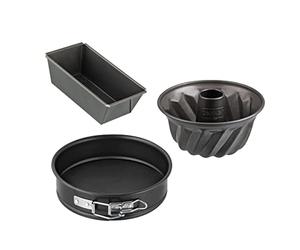 Zenker Set mini moules à manqué avec moules à cake et kouglof | Acier avec revêtement ILAG Special, Cuisson au four jusquà 230 °C, Dimensions compactes 15 x 5 5 x 8,5 cm, Inox