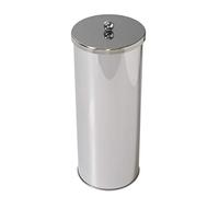 Zenna Home Porte-Papier Toilette fermé avec Couvercle en Acier Inoxydable résistant à la Rouille Capacité de 3 Rouleaux