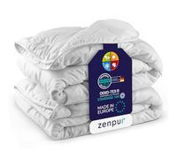 ZenPur Couette 4 Saisons 140x200 Duvet 1 Personne 3 en 1, Microfibre Respirante Douce, Couette été légère et Chaude en Hiver, hypoallergénique, certifiée Oeko-TEX®, Lavable en Machine à 45 °C