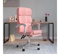 Zentexion Chaise de bureau inclinable en cuir synthétique, réglable en hauteur, pivotante, avec accoudoirs et dossier pour maison, bureau, salle de conférence, capacité de charge de 110 kg, 63 x 56 x