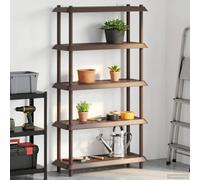 Zentexion Étagère multi-usages 5 niveaux 100 x 40 x 177 cm en polypropylène résistant aux UV pour intérieur et extérieur, rangement, jardin, balcon, débarras, salon, durable, montage facile