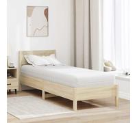Zentexion Matelas blanc à ressorts ensachés 70 x 200 cm avec couche de noix de coco et couche de mousse confort pour chambre à coucher, chambre d'amis, hôtel, sommier à lattes roulantes