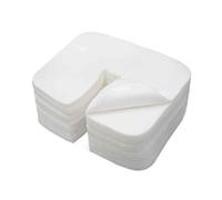 Zentriva Lot de 100 housses jetables pour appui-tête de massage en forme de U - Souple et portable - Pour table de massage - Chaise de spa