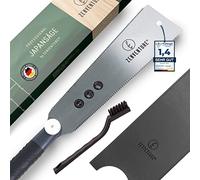 ZENVENTURE® Ryoba Scie japonaise - Scie à bois pour des coupes précises - Scie japonaise idéale pour le bois massif - Avec poignée antidérapante et lame de scie interchangeable - Scie fine - Scie à