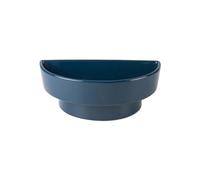 ZENY896V Plateaux pour Plantes Soucoupe Semi-Circulaire à Base Haute for compositions Florales, Plateau égouttoir en céramique for Bureau Jardin(Blue)