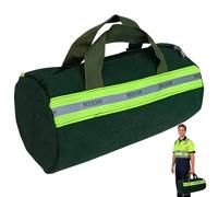 ZenyTra Sac à outils, vert, avec bandes réfléchissantes, robuste, polyvalent, pour chantier de construction et camping, 38 x 20 cm, portable, résistant à l'usure, pour la maison, le jardin