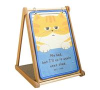 ZEPFJHE 1 calendrier en bois robuste conçu pour jouer interactif et gratte-calendrier