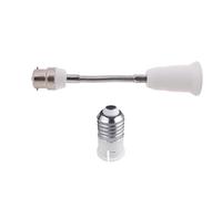 ZEPFJHE Adaptateur d ' Extension de Douille B22 à E27, Extension d ' Ampoule, Extension de Douille E27, Pliable, col de Cygne Flexible, Adaptateur d ' Ampoule LED réglable
