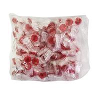 ZEPFJHE Lot de 100 bornes de Connexion à sertir à 3 Ports, connecteur K3 Rouge Transparent, câblage étanche, câble Ethernet, épissure de Cordon téléphonique, kit de Connexion à sertir