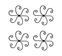 ZEPFJHE Lot de 4 supports de plantes en métal avec revêtement antirouille pour plantes de tomates et autres plantes vertes de jardin