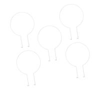 ZEPFJHE Lot de 5 supports de plantes en métal antirouille pour intérieur et extérieur avec base à double griffe pour un placement sûr dans le sol Lot de 5 supports de vigne en fer pratiques