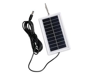 ZEPFJHE Module de Cellule Efficace 1 W, Sortie 5 V, câble de 300 cm avec Crochet en métal, Dispositif de Batterie pour Tente, à, d ' énergie photovoltaïque pour lumières de Jardin