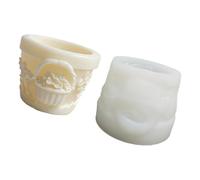 ZEPFJHE Moules en silicone multi-usages pour panier de fleurs en silicone de qualité alimentaire pour la fabrication de pots de fleurs en chocolat et vases en résine époxy