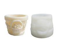 ZEPFJHE Moules en silicone multi-usages pour panier de fleurs en silicone de qualité alimentaire pour la fabrication de pots de fleurs en chocolat et vases en résine époxy