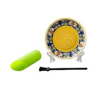 ZEPFJHE Moulin à ail manuel en céramique avec éplucheur et brosse - Presse-purée pour cuisine et utilisation en extérieur