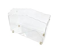 ZEPFJHE Organisateur supérieur en Acrylique, Porte-revues Transparent avec accès Facile Papier, Rangement de Bureau festonné pour trieur de Documents d ' étude à Domicile, de courrier, de à à