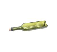 ZEPFJHE Plateau de présentation de Table en Forme de Bouteille de vin, Plateau en Verre avec en métal pour charcuterie, Fromage, collation, Divertissement à la Maison, Plateau de Service en Forme de