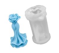 ZEPFJHE Robe de princesse en silicone de qualité alimentaire pour la fabrication de savon, chocolat, décoration d'intérieur, moulage résistant à la chaleur