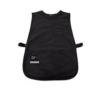 ZEPFJHE Tablier résistant aux éclaboussures pour femme, couleur coréenne, sac en nylon, gilet sans manches, tablier de café, barbier, gilet de travail, Noir , One Size