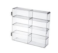 ZEPFJHE Vitrine miniature en acrylique 8 compartiments pour objets de collection