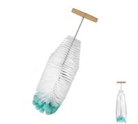 ZephyrCraft Lot de 2 brosses de nettoyage pour biberons compatibles avec SodaStream - Pour biberons et bouteilles en verre - Anti-rayures - Poignée en bois durable